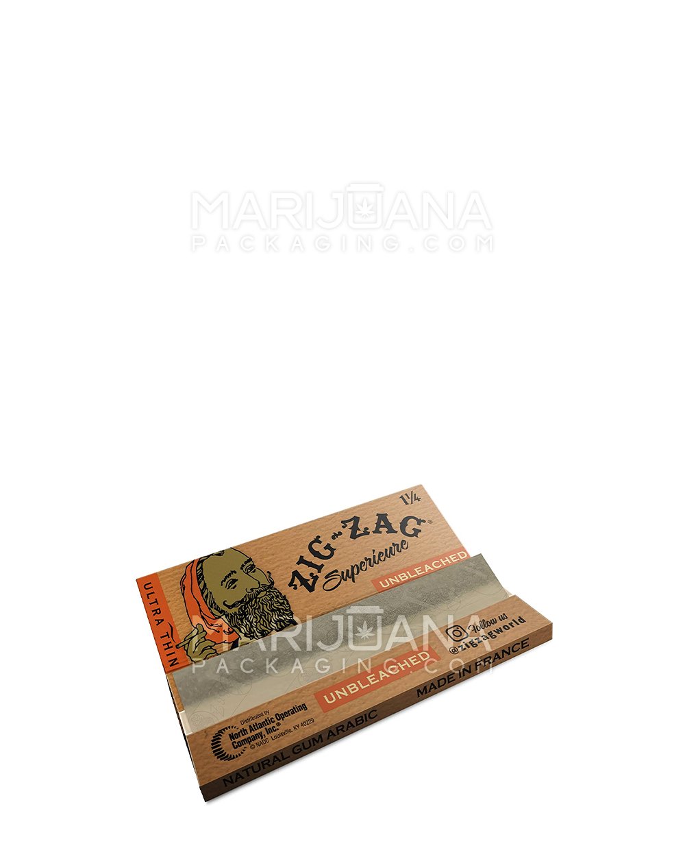 ZIG ZAG | 'Retail Display' Unbleached 1 1/4 Size Rolling Papers | 78mm - Unbleached Paper - 24 Count - 3