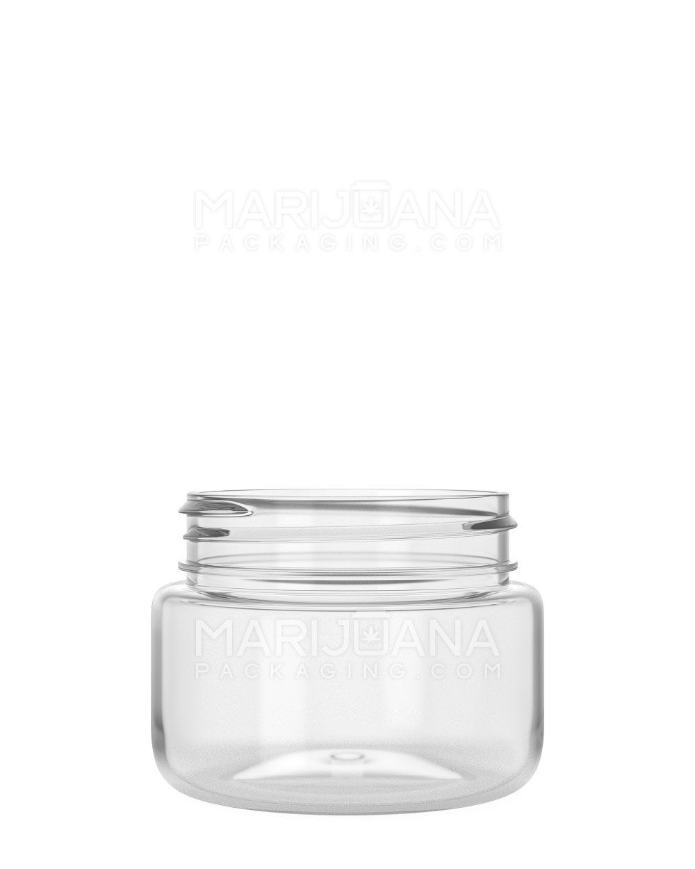 Rounded Base Clear Plastic Jars | 53mm - 2.5oz - 600 Count - 1