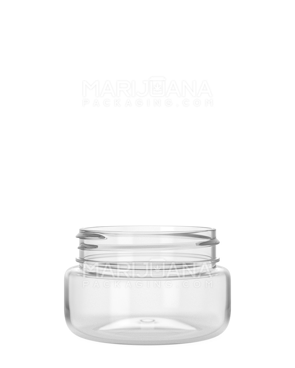 Rounded Base Clear Plastic Jars | 53mm - 2oz | Sample - 1