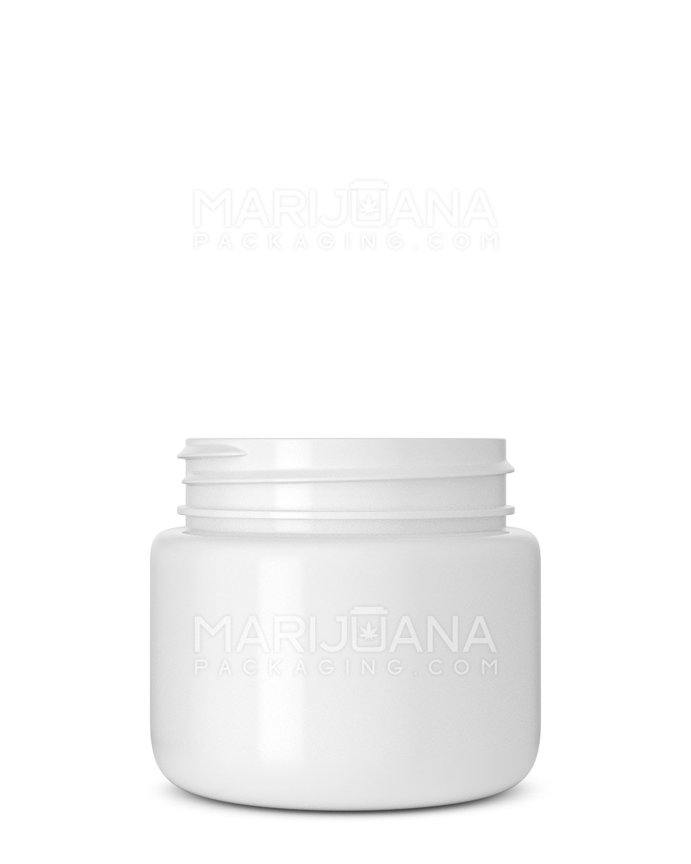 Rounded Base White Plastic Jars | 53mm - 3.75oz | Sample - 1