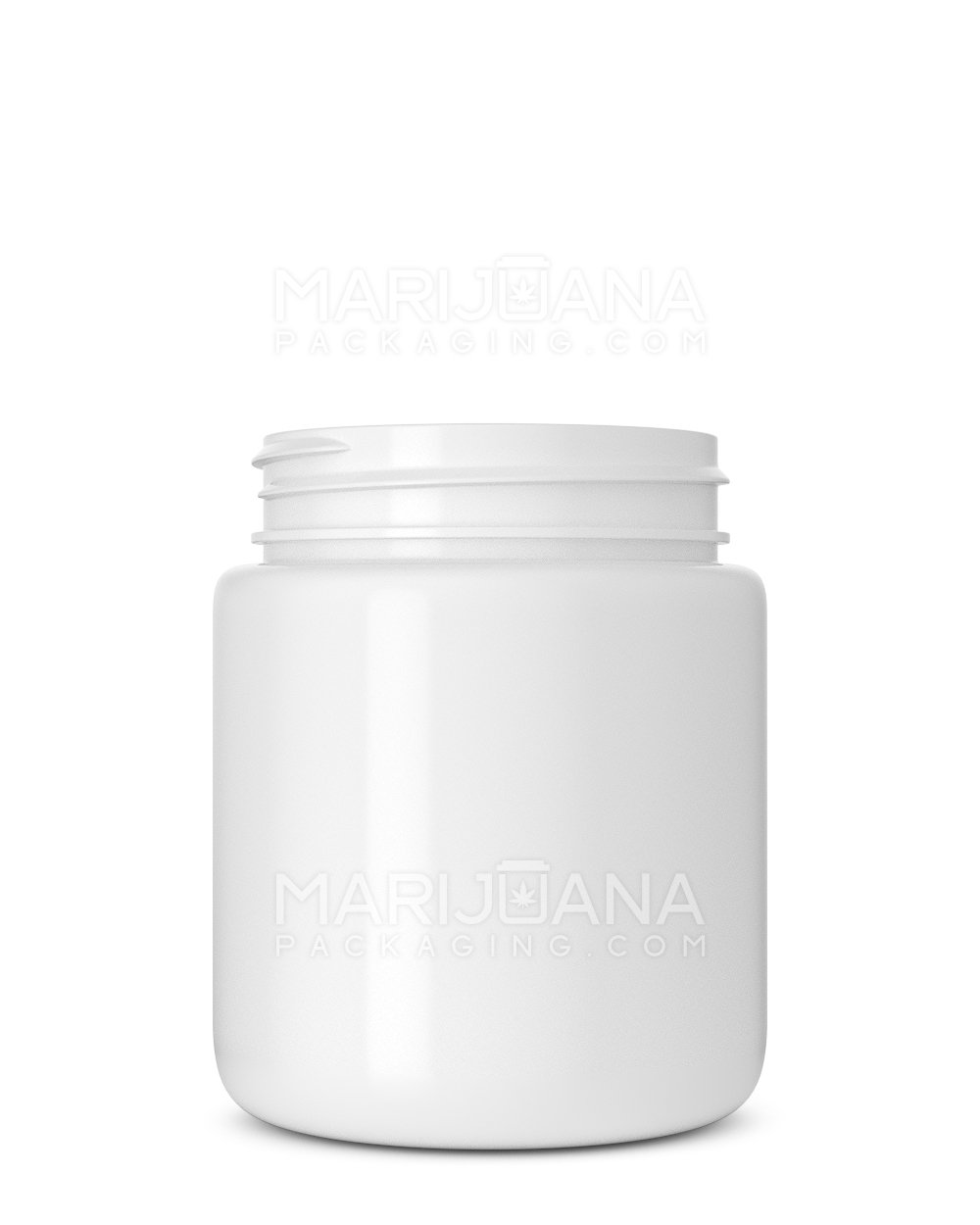 Rounded Base White Plastic Jars | 53mm - 5oz | Sample - 1