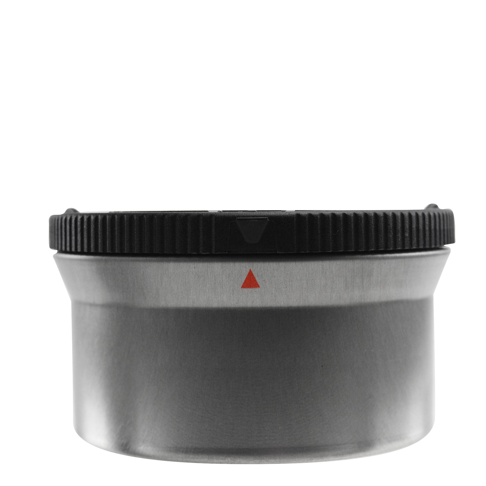 Sample Child Resistant | Safely Lock Sentinel Tin with Cap | Small and Medium - Brushed Metal - 1