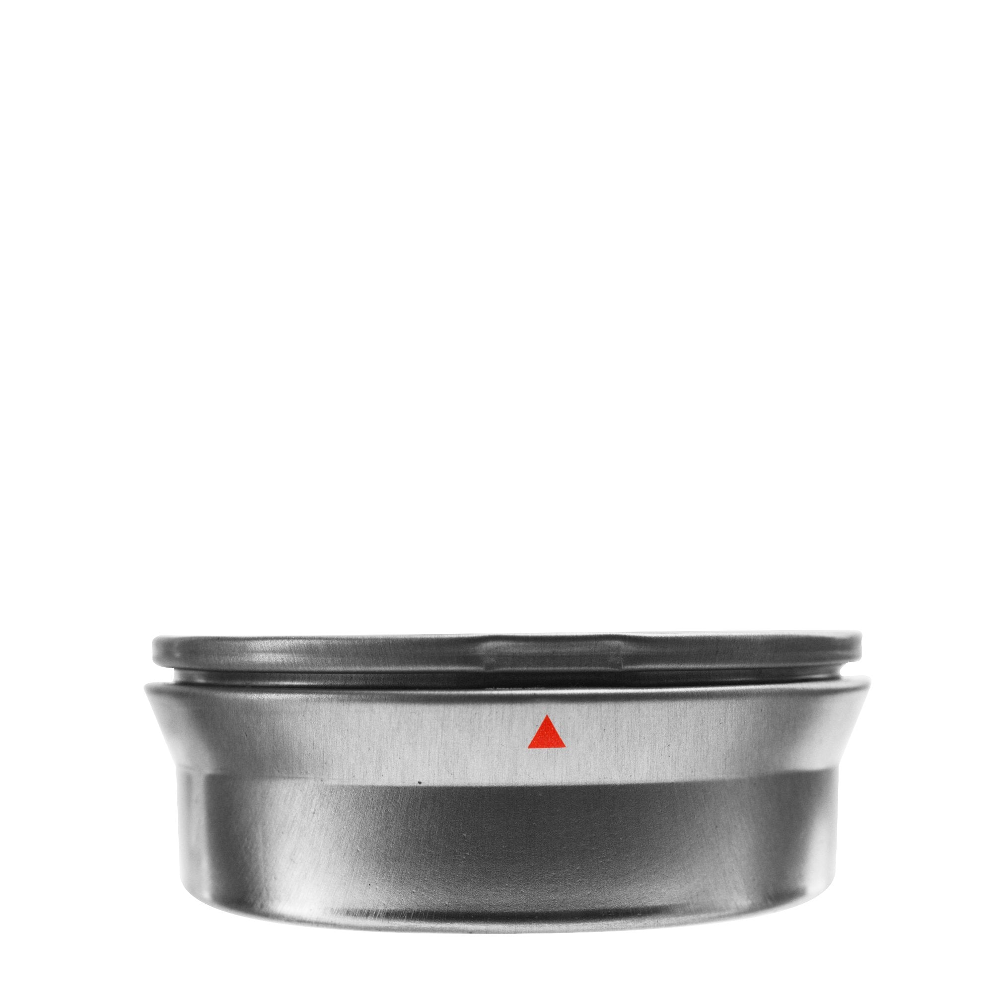 Sample Child Resistant | Safely Lock Sentinel Tin with Cap | Small and Medium - Brushed Metal - 4