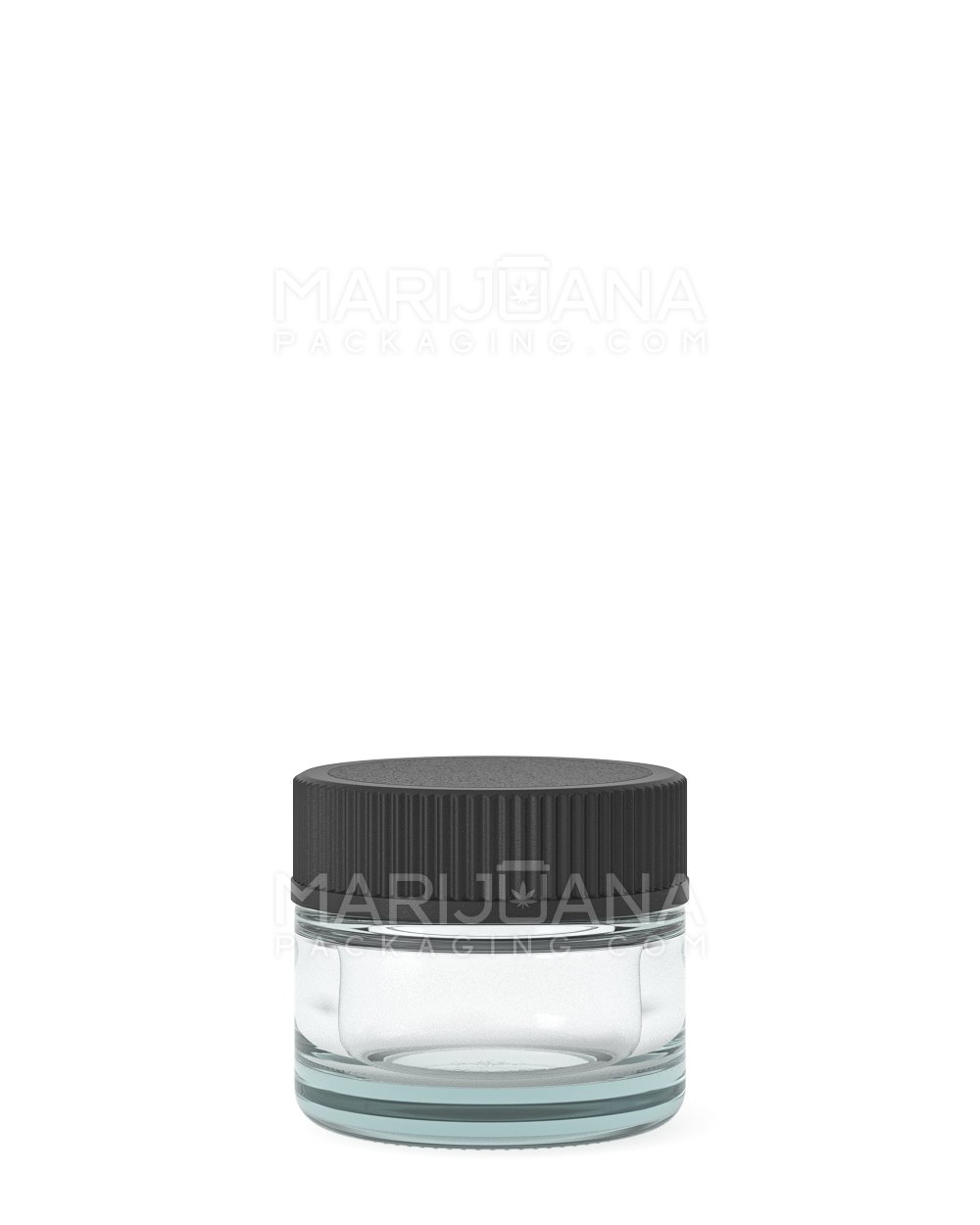 Glass Concentrate Containers with Black Cap | 28mm - 5mL | Sample - 1