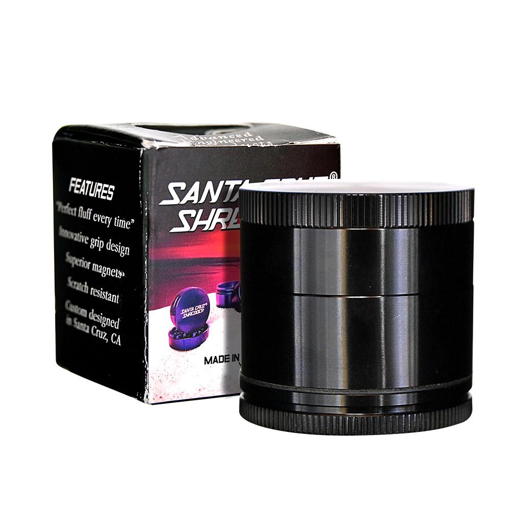 SANTA CRUZ SHREDDER | Magnetic Alumnium Grinder | 4 Piece - 42mm - Black - 7