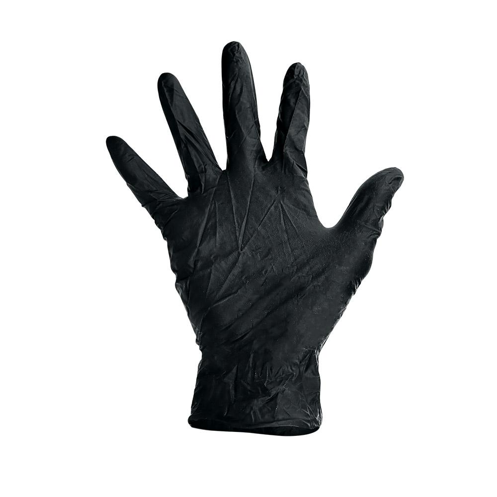 SKINTX | Powder-Free Disposable Gloves | Black - Latex - 100 Count - 2