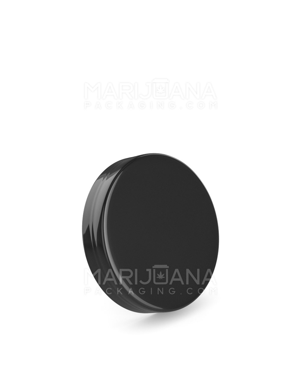 Smooth Screw Top Plastic Caps | 53mm - Glossy Black | Sample - 1