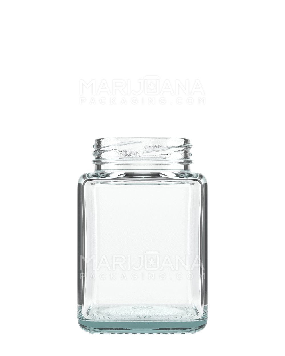 Square Glass Jars with Cap | 4oz - Clear Glass - 120 Count - 2