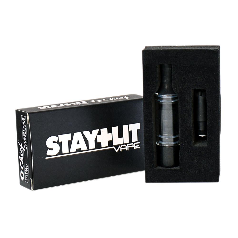 STAYLIT | Chief 2 Piece Atomizer Black - Wax & Dry Herb - 6