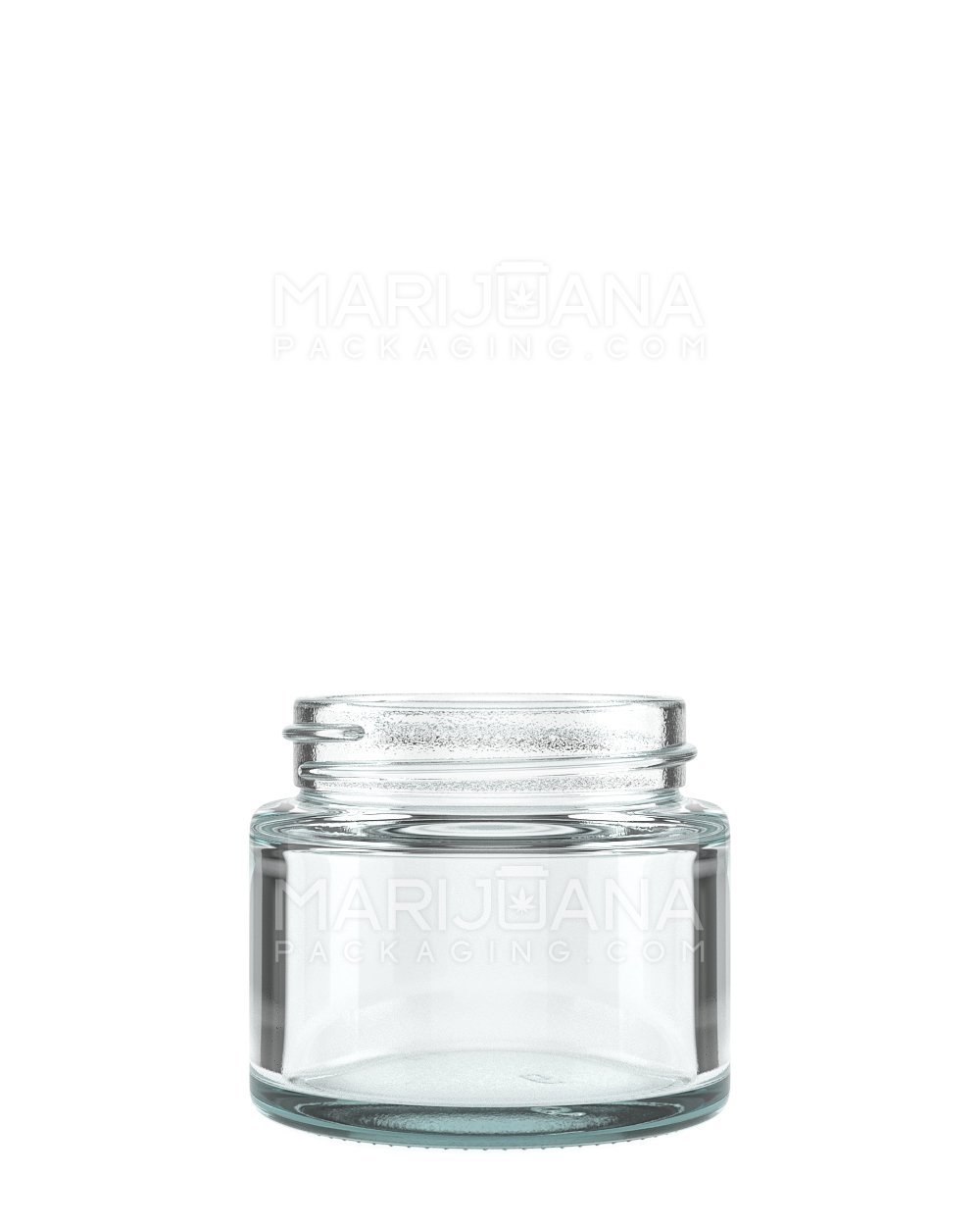 Straight Sided Clear Glass Jars with Black Cap | 53mm - 2oz - 240 Count - 2