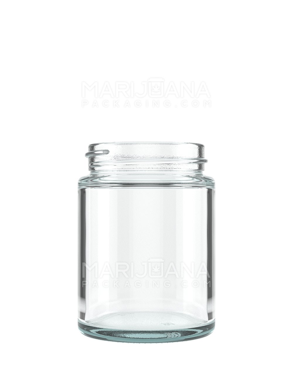 Straight Sided Clear Glass Jars with Black Cap | 53mm - 4oz - 120 Count - 2