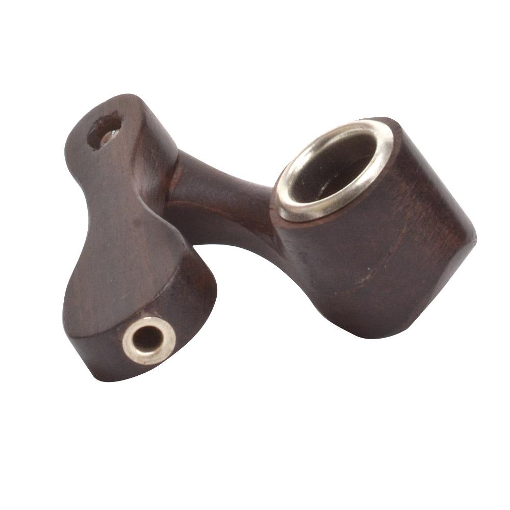 Swivel Lid Spoon Hand Pipe | 3.5in Long - Wood - Assorted - 3