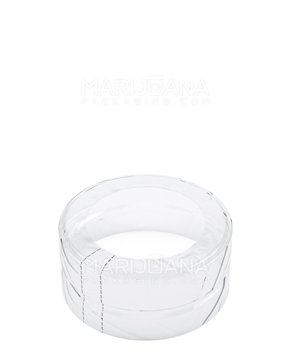 Tamper Evident Glass Jar Shrink Bands | 2oz - Clear Plastic | Sample - 1