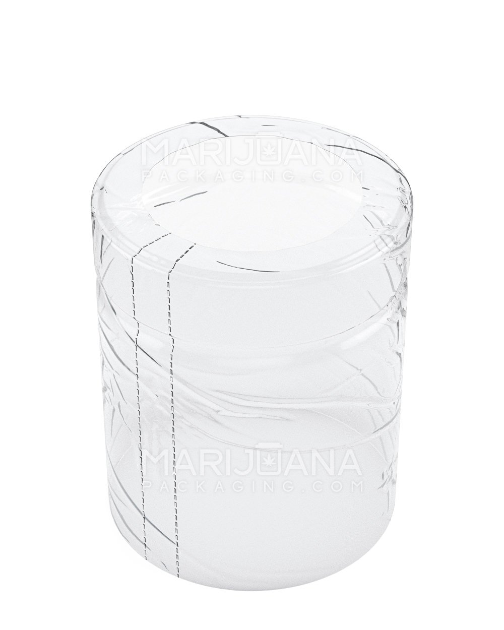 Tamper Evident Glass Jar Shrink Bands | 4oz - Clear Plastic | Sample - 1