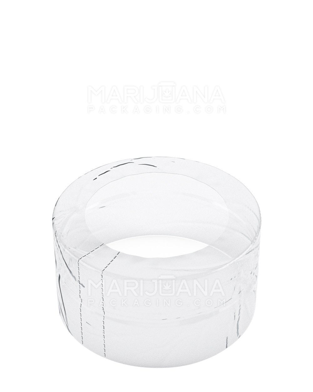 Tamper Evident Glass Jar Shrink Bands | 8oz - Clear Plastic | Sample - 1
