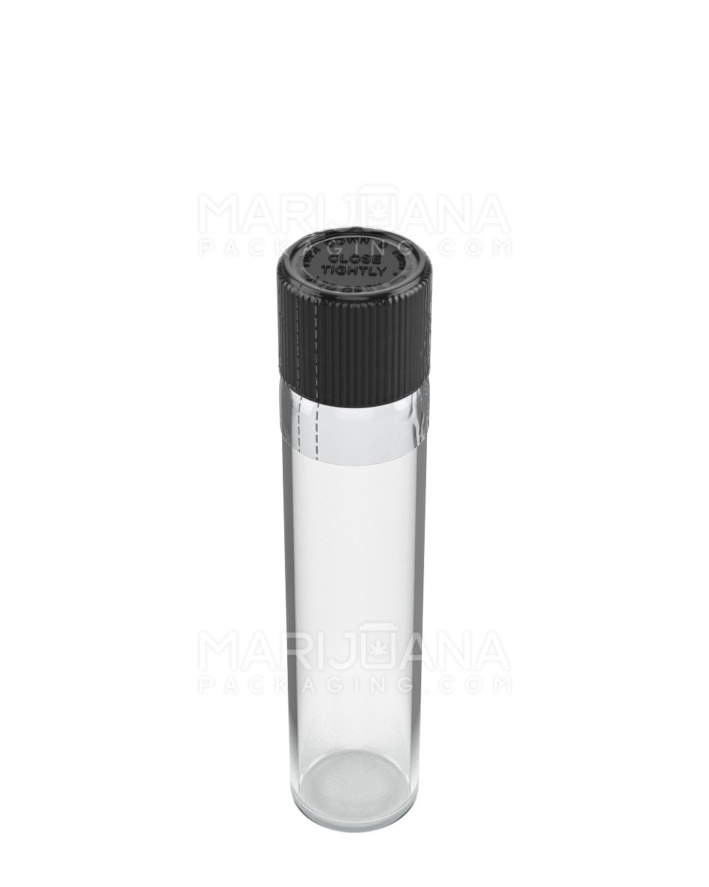 70mm Child Proof Transparent Clear Plastic Pre-Roll Tubes