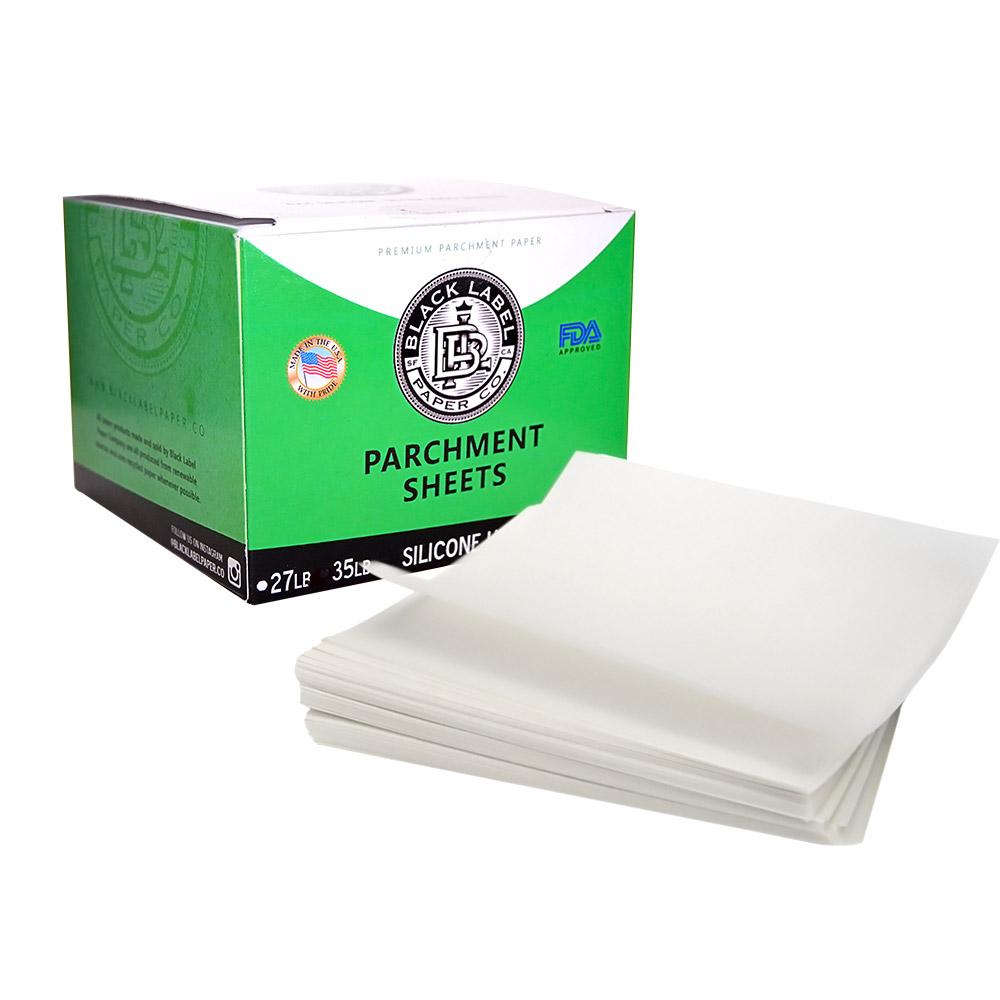 BLACK LABEL PAPER | Coated Parchment Paper | 4in x 4in - Silicone Ultra - 1000 Count - 1