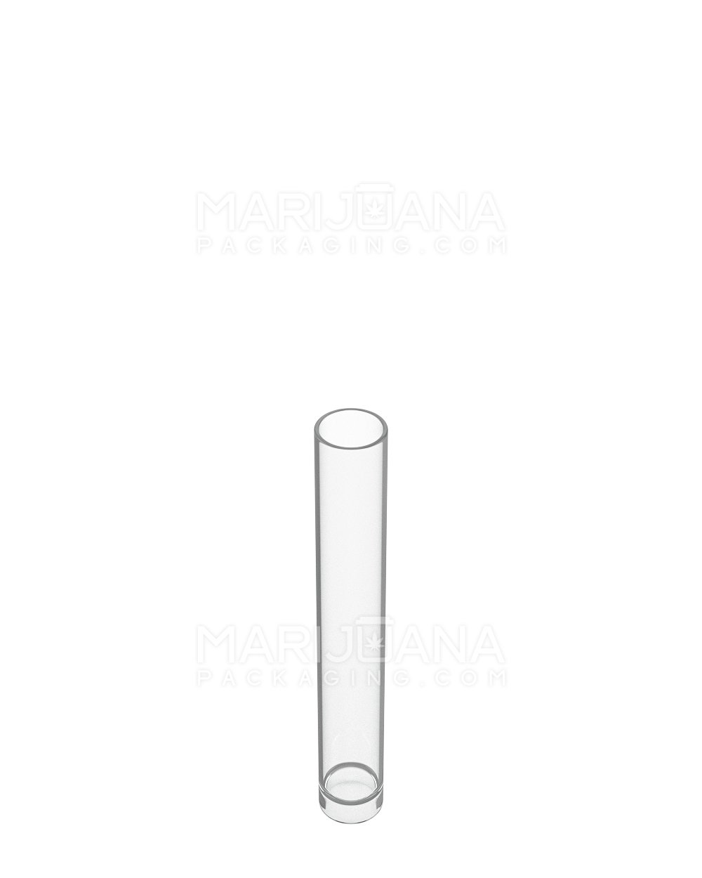 Buttonless Vape Cartridge Tube w/ Black Cap | 86mm - Clear Plastic - 500 Count - 3