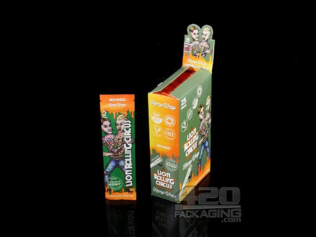 Lion Rolling Circus Mango Hemp Wraps 25/Box - 1