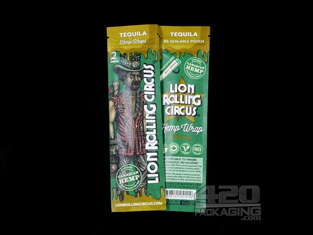 Lion Rolling Circus Tequila Hemp Wraps 25/Box - 2