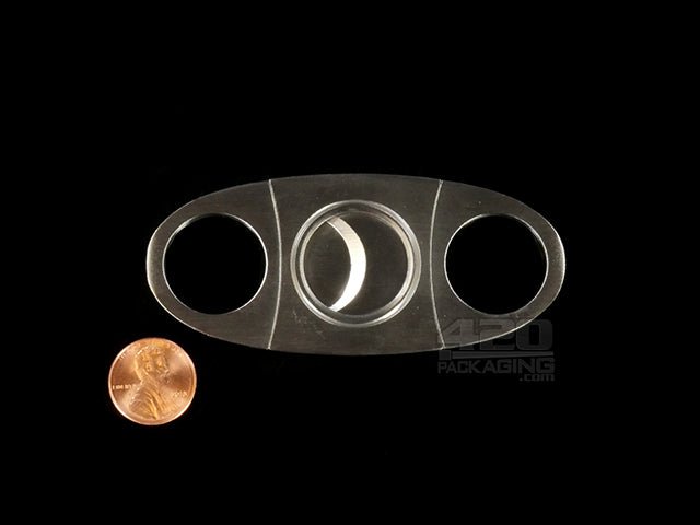 Stainless Steel Double Blades Cigar Cutter - 2