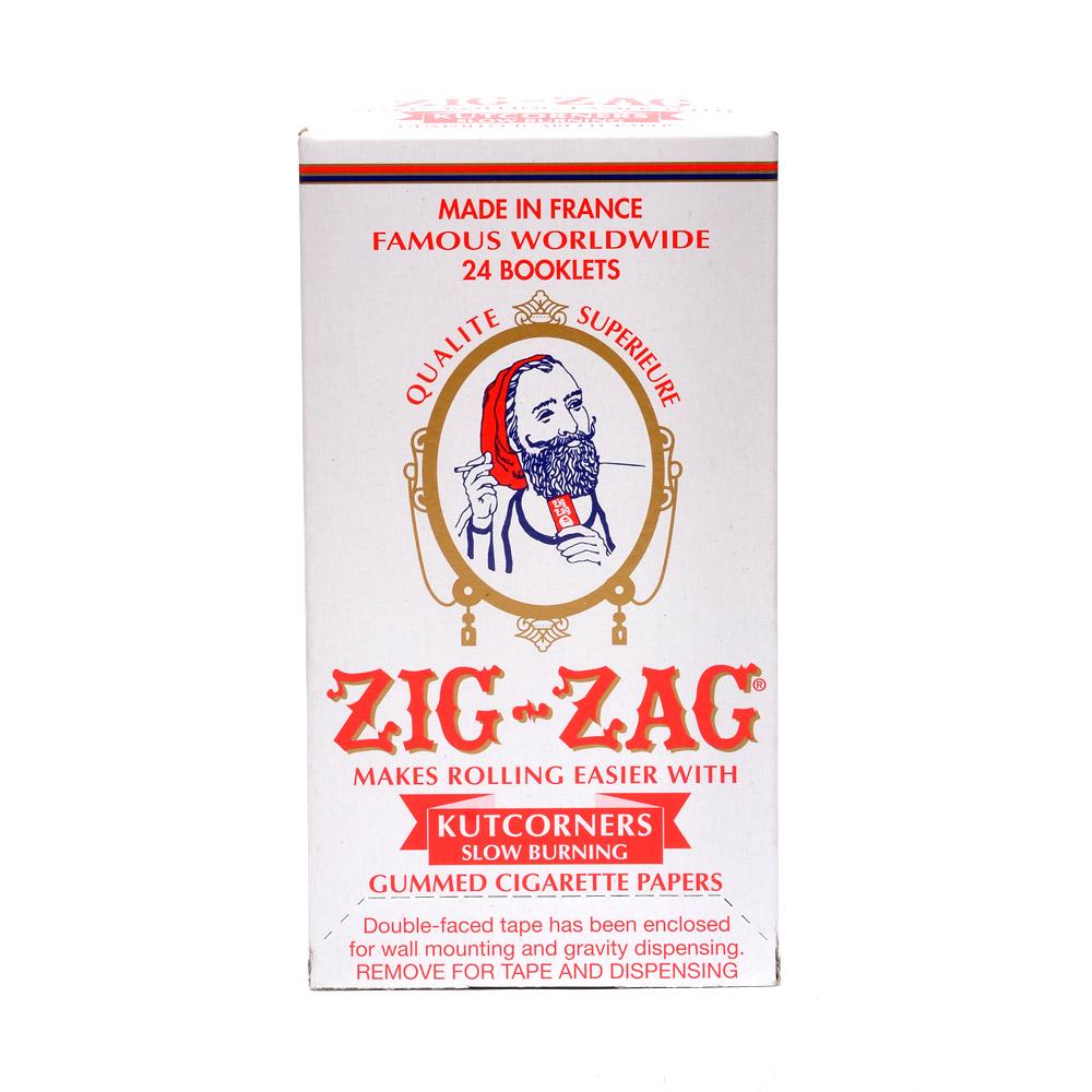 ZIG ZAG | 'Retail Display' Slow Burning Rolling Papers | 70mm - Kutcorners - 24 Count - 2